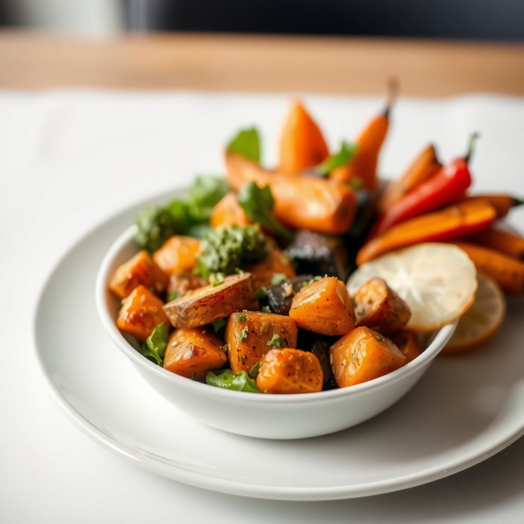 Mediterranean Meal Prep Bowl with Herb-Marinated Vegetables