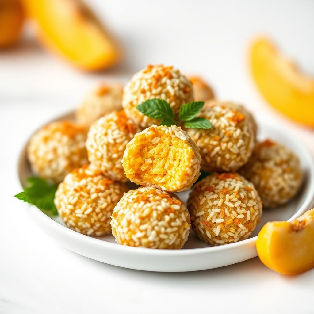 Mango Rice Ball Thai Mango Sticky Rice Energy Balls - OttoChef AI | Discover Delicious ...