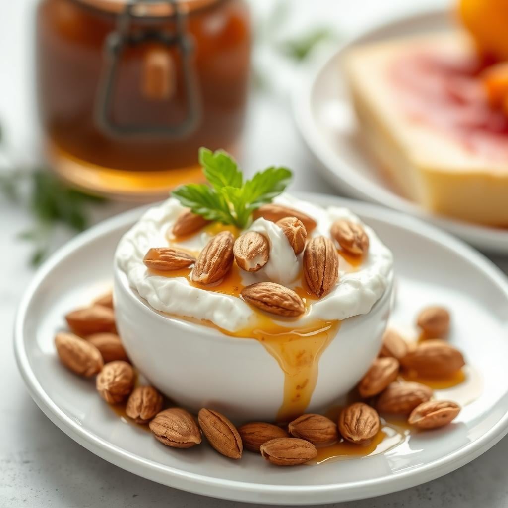 Greek Yogurt with Honey and Toasted Almonds - OttoChef AI | Discover Delicious Recipes
