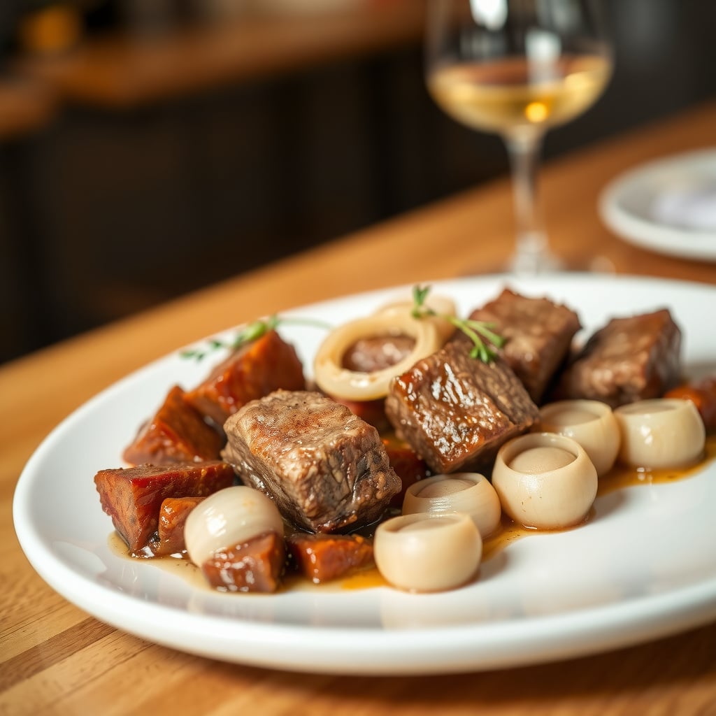 Slow-Braised Greek Lamb Stifado with Pearl Onions