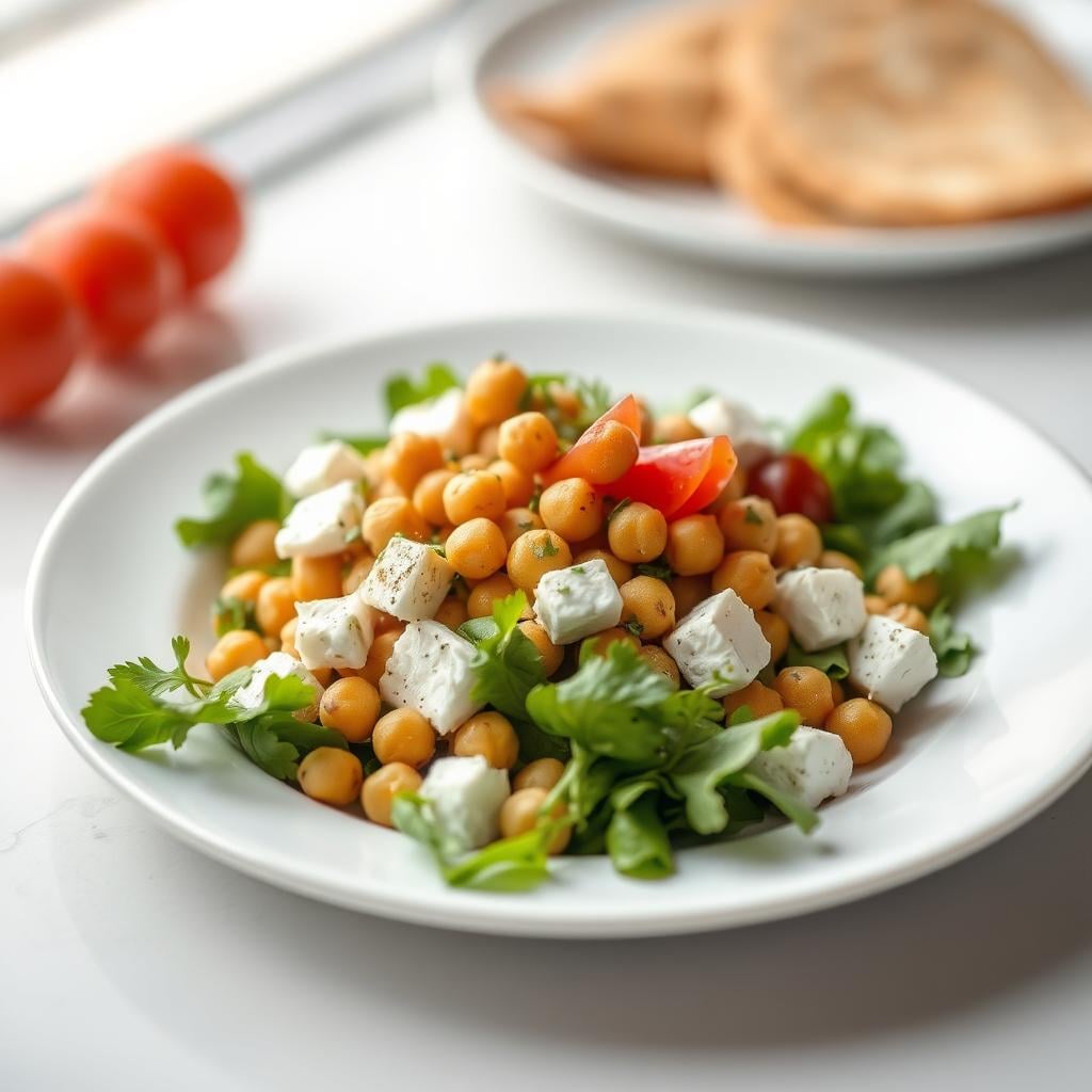 Mediterranean Chickpea &amp; Feta Salad - OttoChef AI | Discover Delicious Recipes
