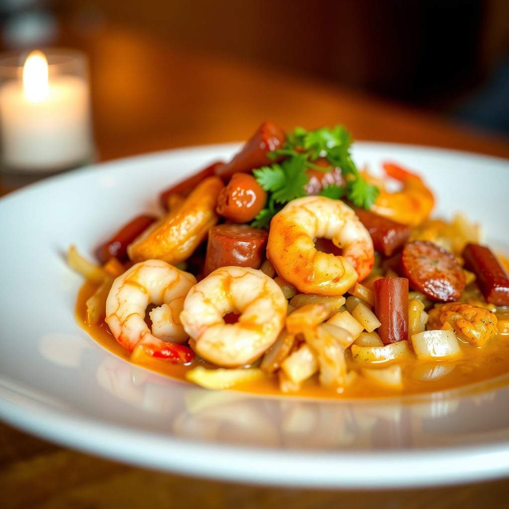 Creole Shrimp and Andouille Jambalaya