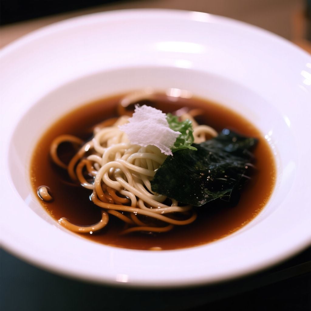 Handmade Tokyo-Style Shoyu Ramen with Baked-Soda Alkaline Noodles