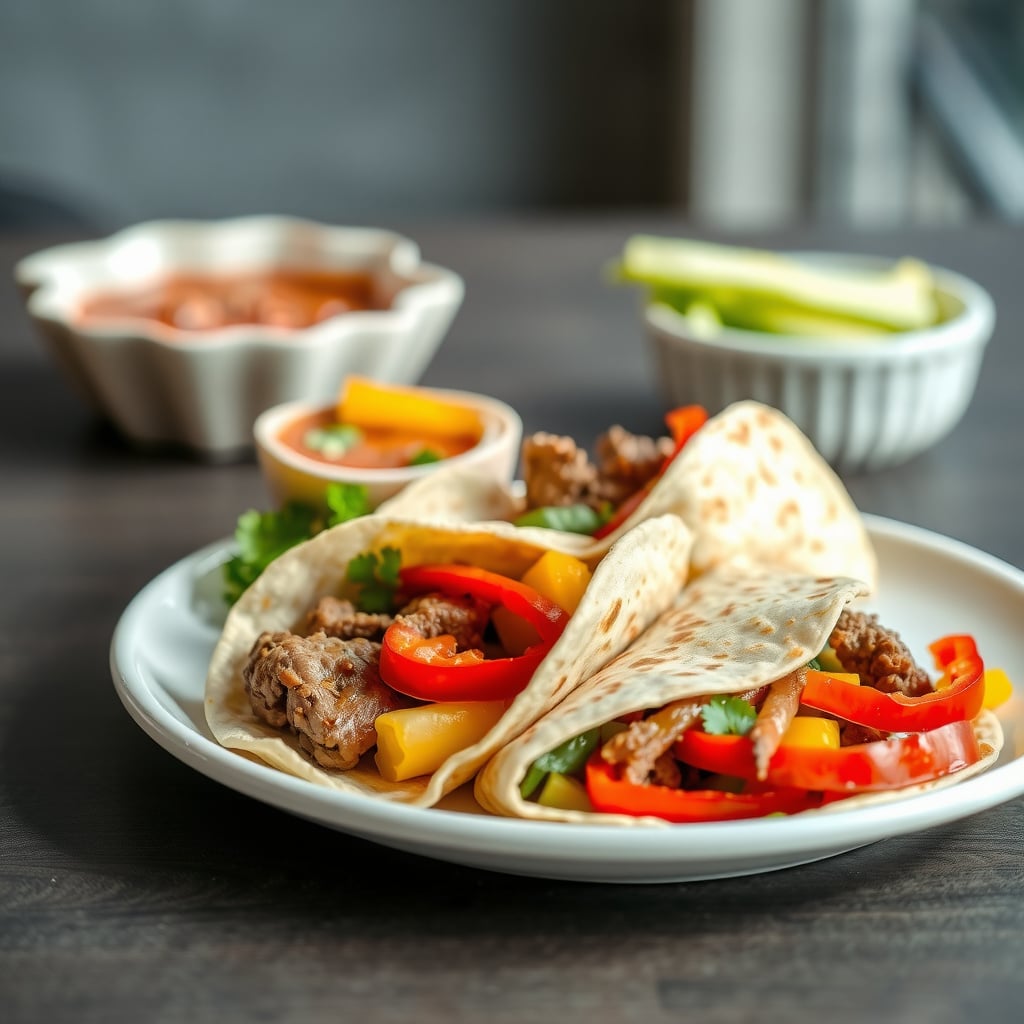 Quick Steak Fajita Wraps
