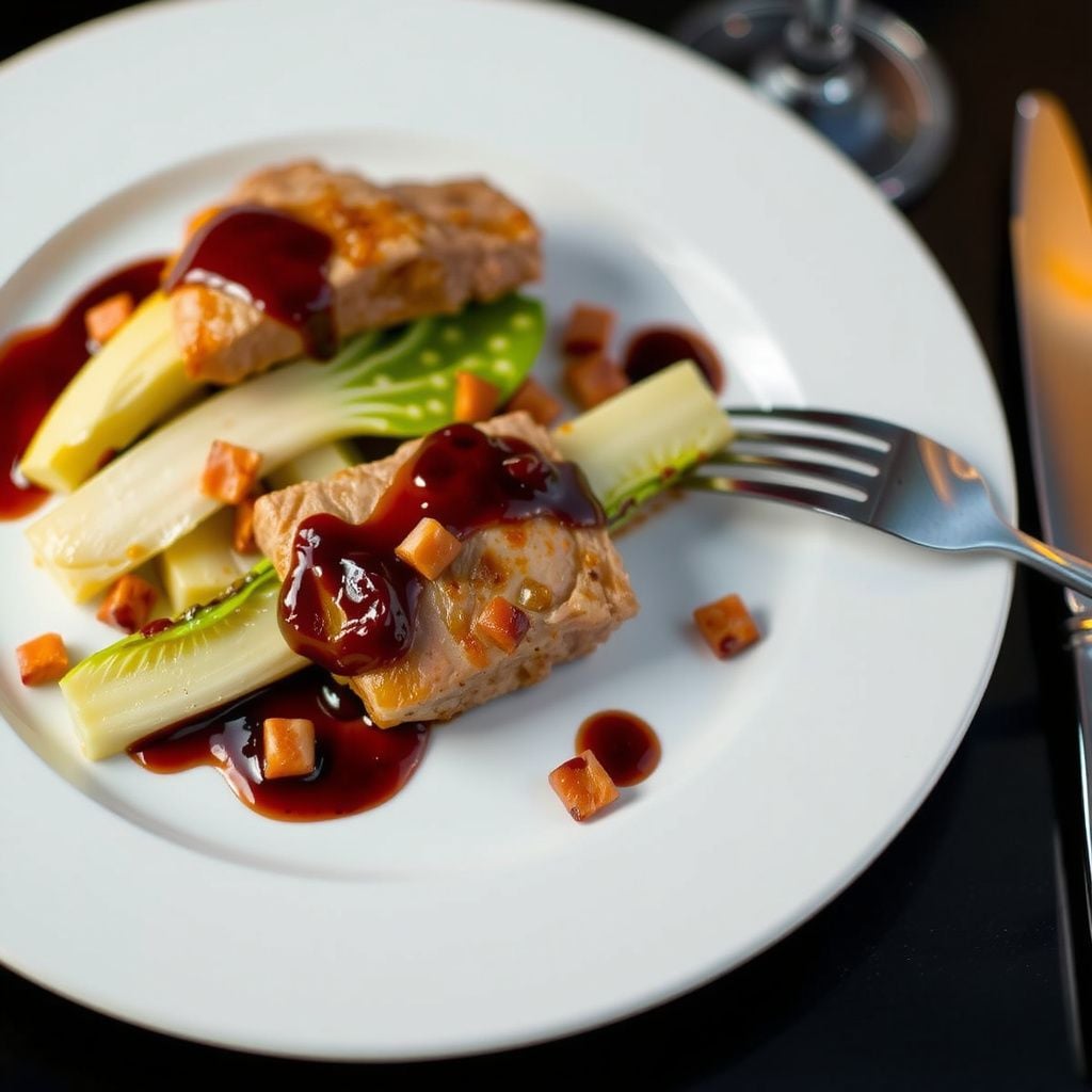Pan-Seared Pork Medallions with Warm Balsamic-Glazed Radicchio