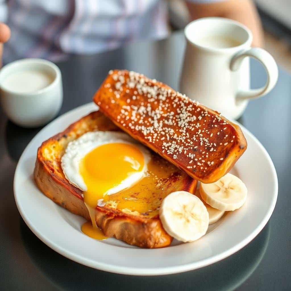 Sweet Banana French Toast with Honey Yogurt - OttoChef AI | Discover Delicious Recipes