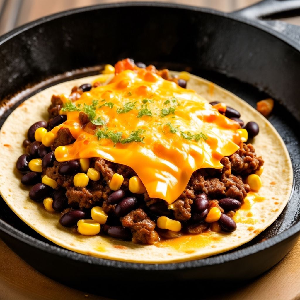 Beef and Black Bean Taco Skillet