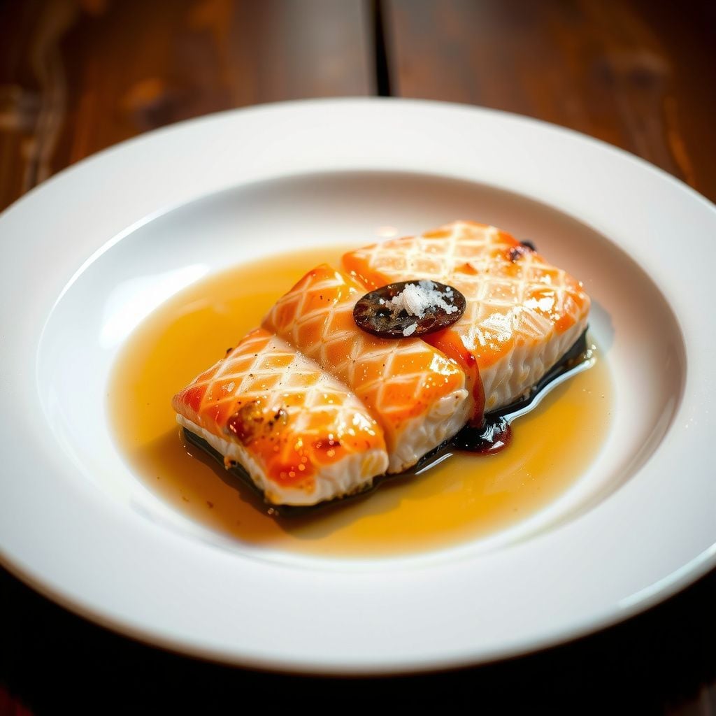 Jasmine Tea-Smoked Salmon with Ginger-Soy Glaze