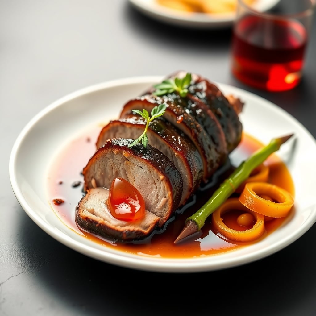 Smoky Lapsang Souchong Glazed Pork Tenderloin